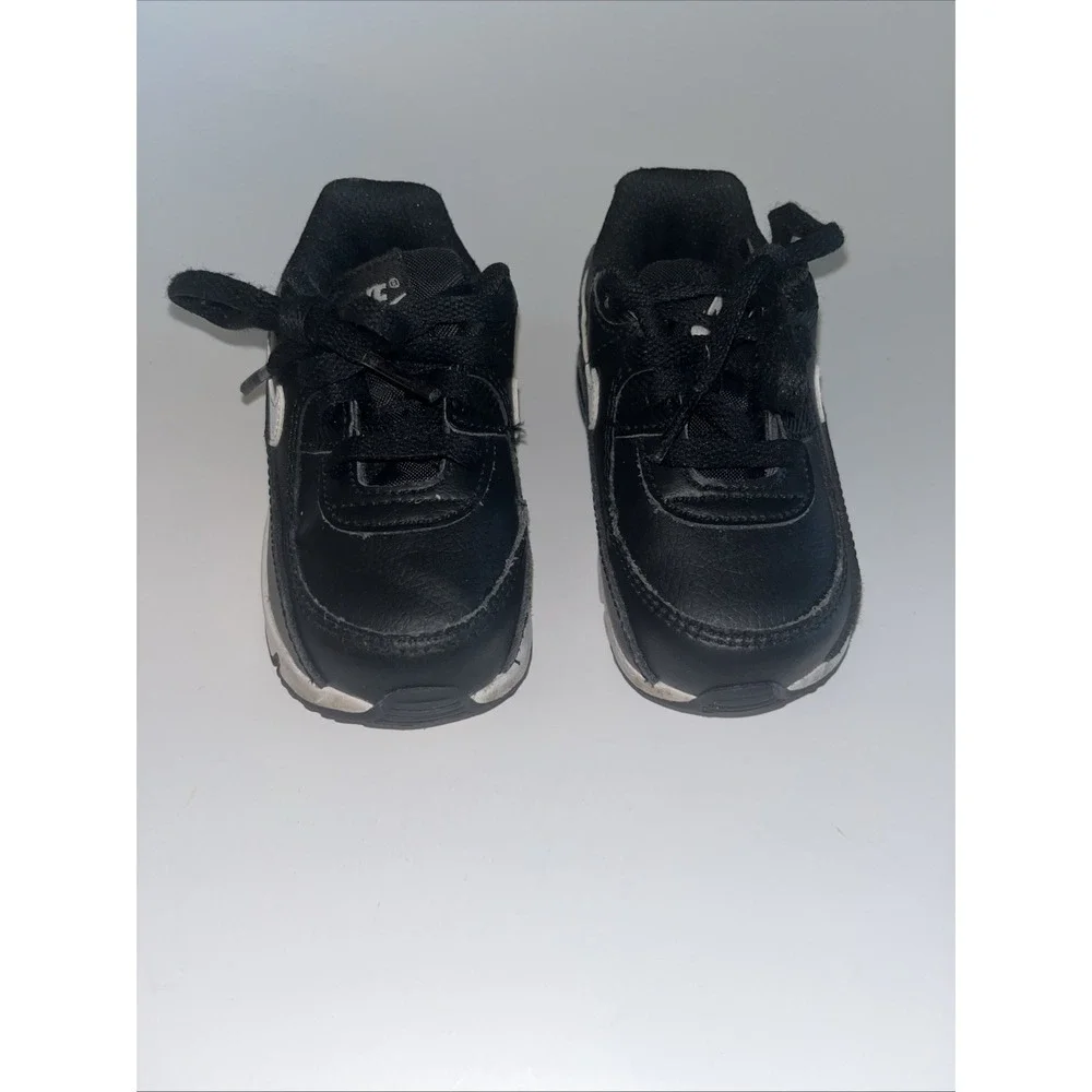 Nike Air Max 90 LTR CD6868-010 Toddler Sz 7C Black/White/Black